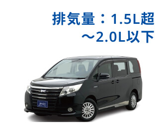 排気量：1.5L超〜2.0L以下