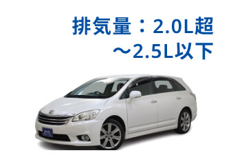 排気量：2.0L超〜2.5L以下